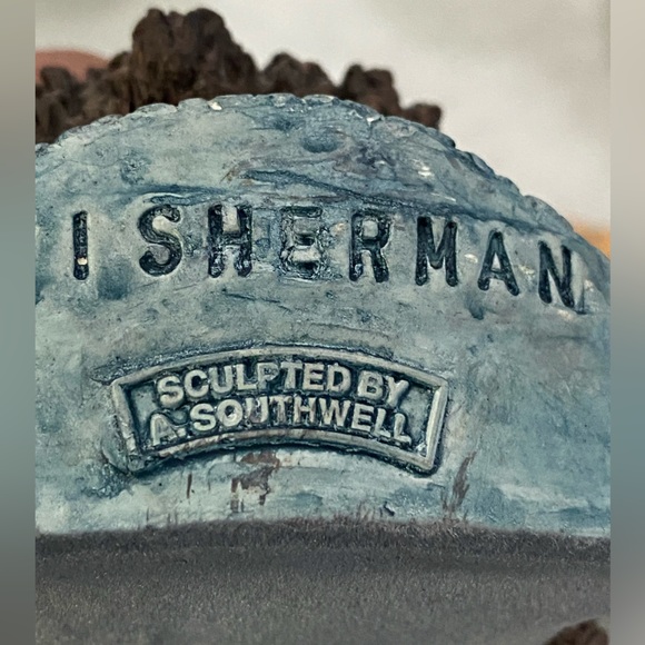 Set of two vintage ceramic heads Chef/Fisherman Lakeland Studios by Southwell - Picture 4 of 15